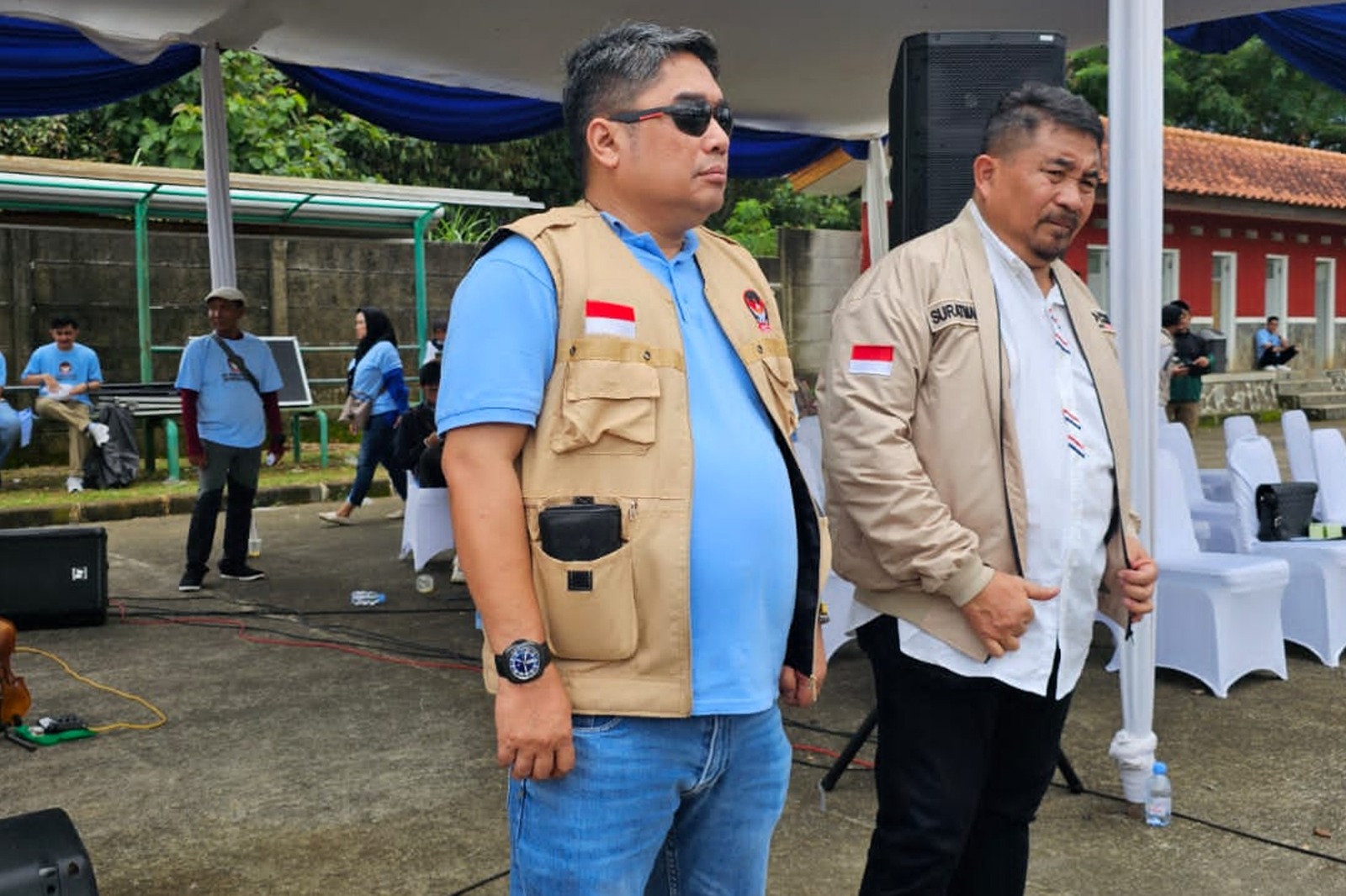 Ketua Umum DPP GEMPITA Alfonso FP (kiri) dan Ketua Dewan Pembina Suratman