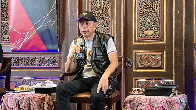 Suasana forum Double Check "Rakyat Dilindungi Negara, Sejauh Mana?" di Toeti Heraty Museum Cemara 6 Galeri, Jakarta Pusat